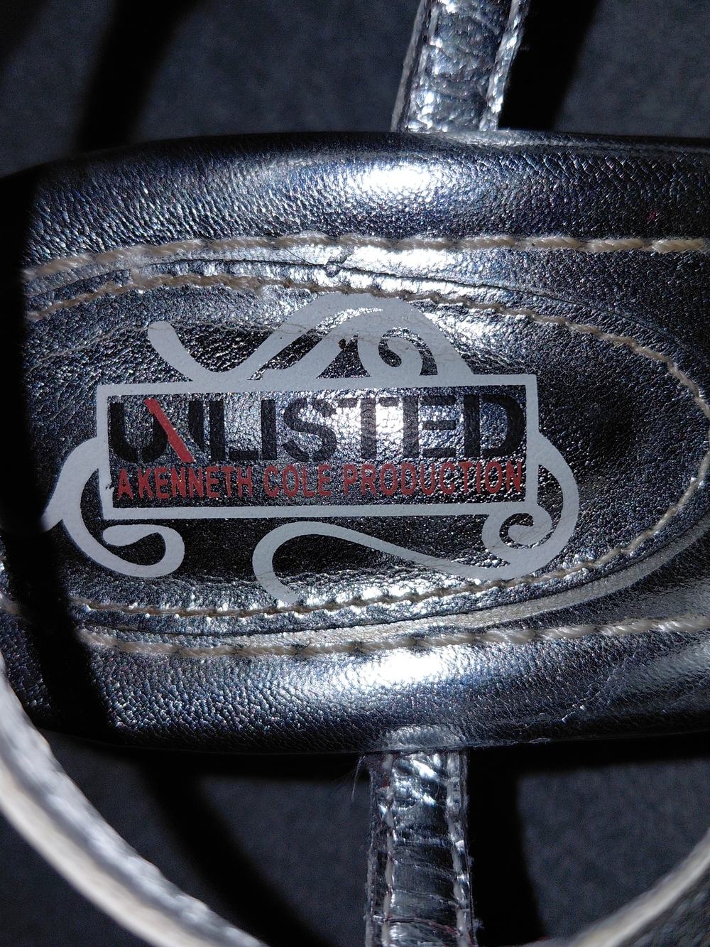 Unlisted Silver Braided Rhinestone Sandals - Picture 6 of 8